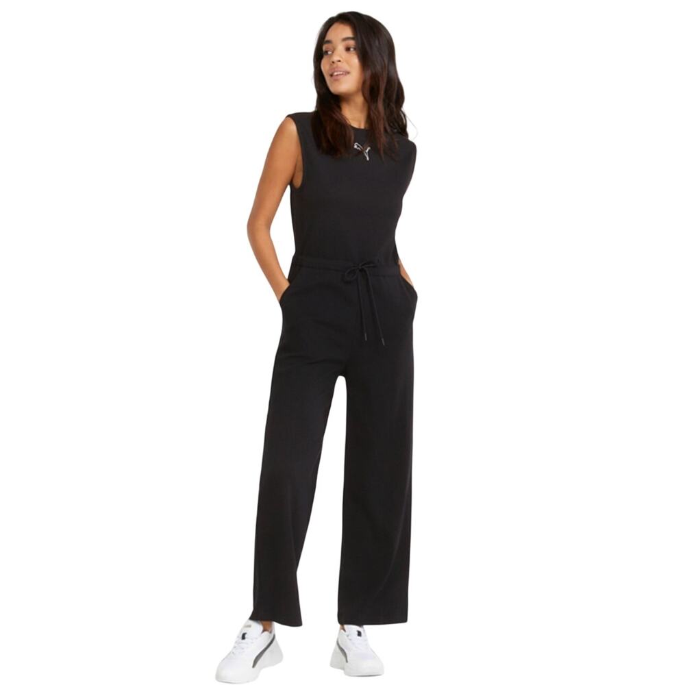 Puma HER Jumpsuit, Athleisure, Black, Women's Size Large